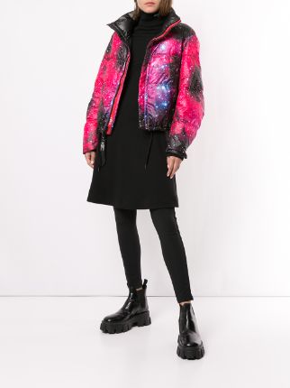 reversible velvet puffer jacket展示图