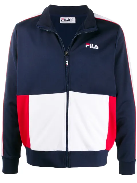 fila t-shirt dress with zip front in color block