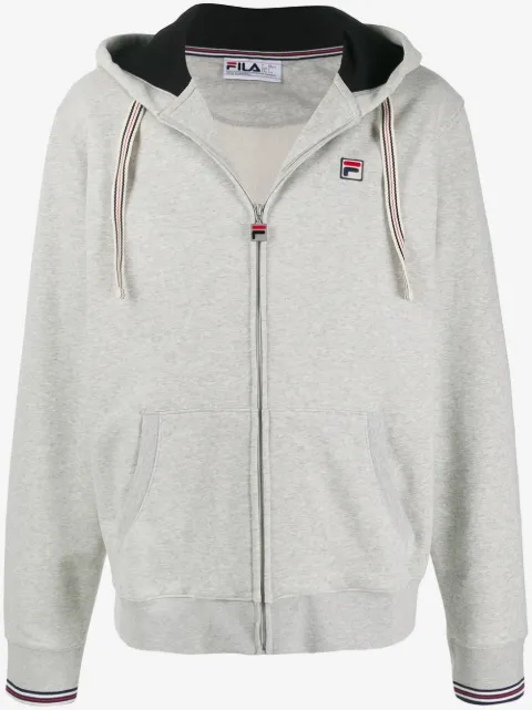 Fila logo zipped hoodie