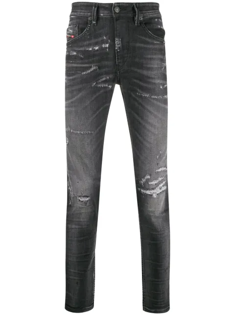 Diesel distressed slim-fit jeans