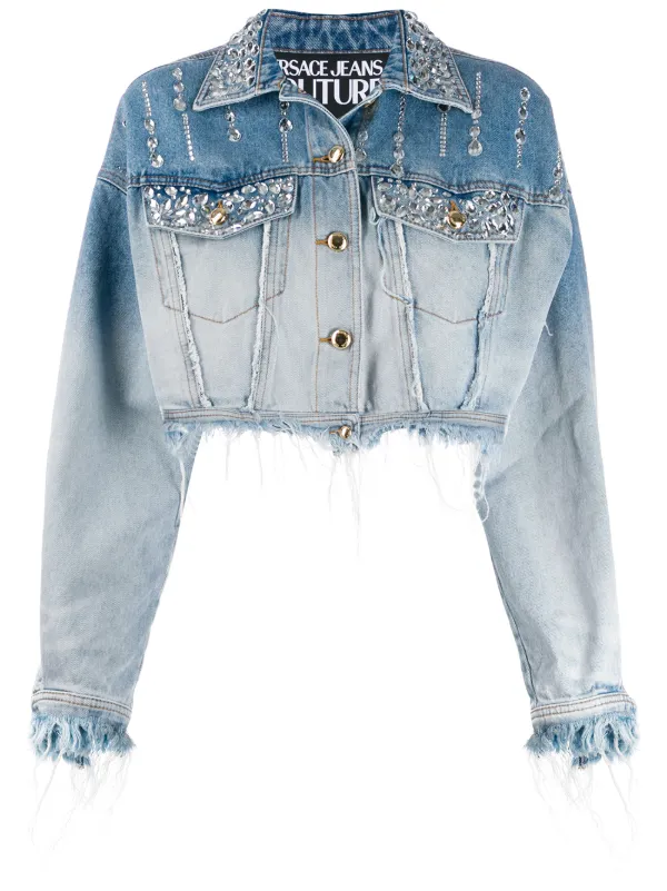 denim jacket rhinestones