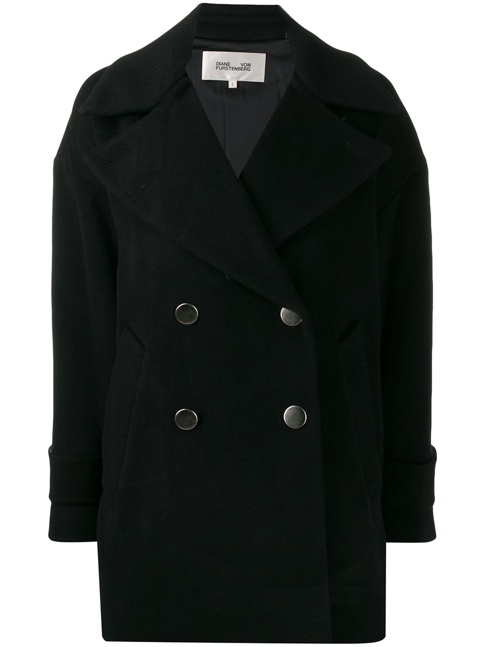 фото Diane von Furstenberg двубортное пальто Olivera