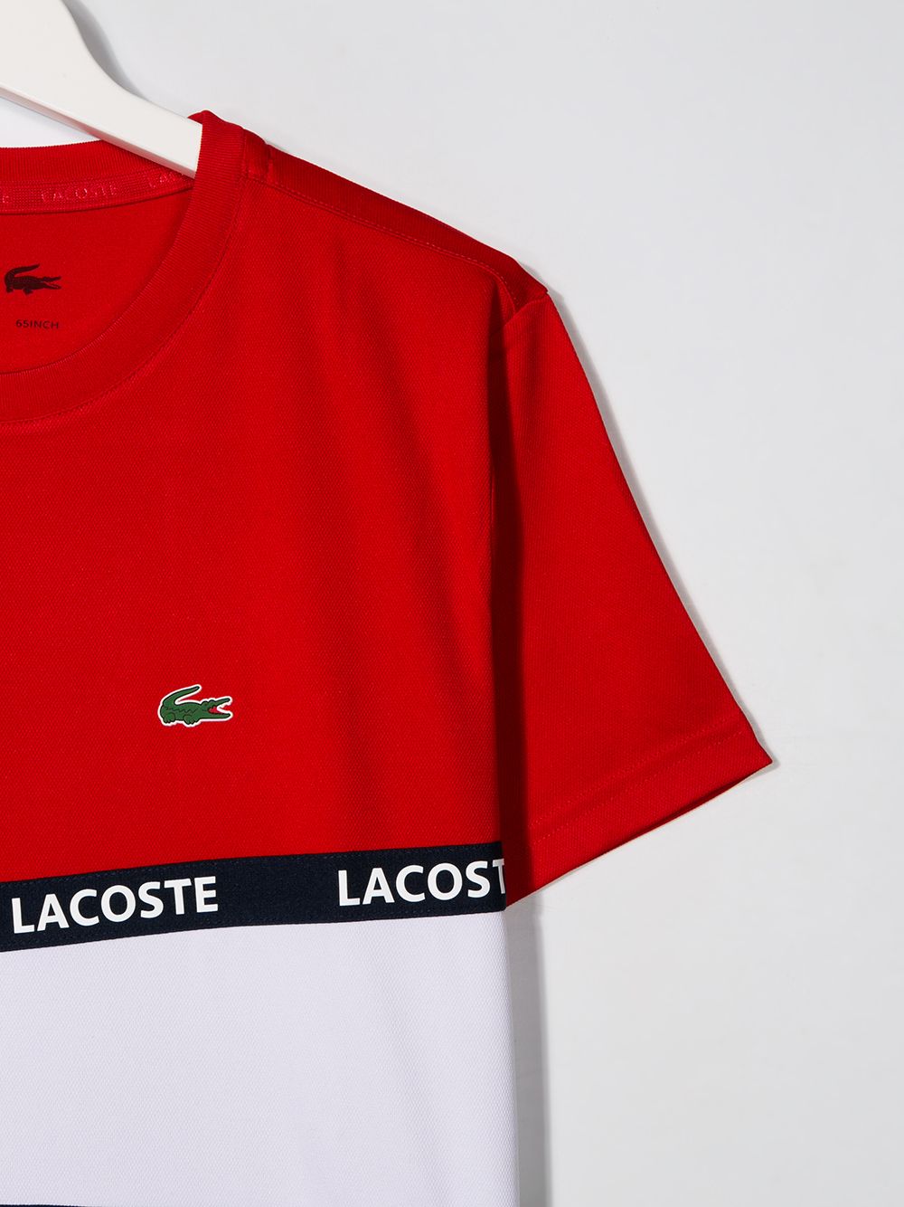 фото Lacoste Kids футболка со вставками и логотипом