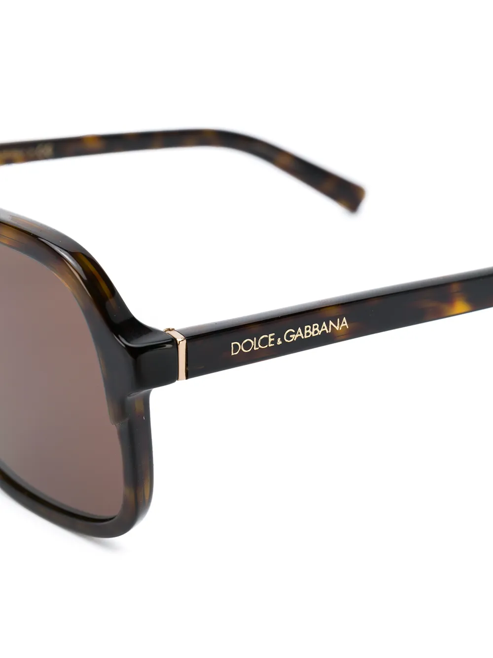 Dolce & Gabbana Eyewear 0DG4354 zonnebril met schildpadschild design Bruin