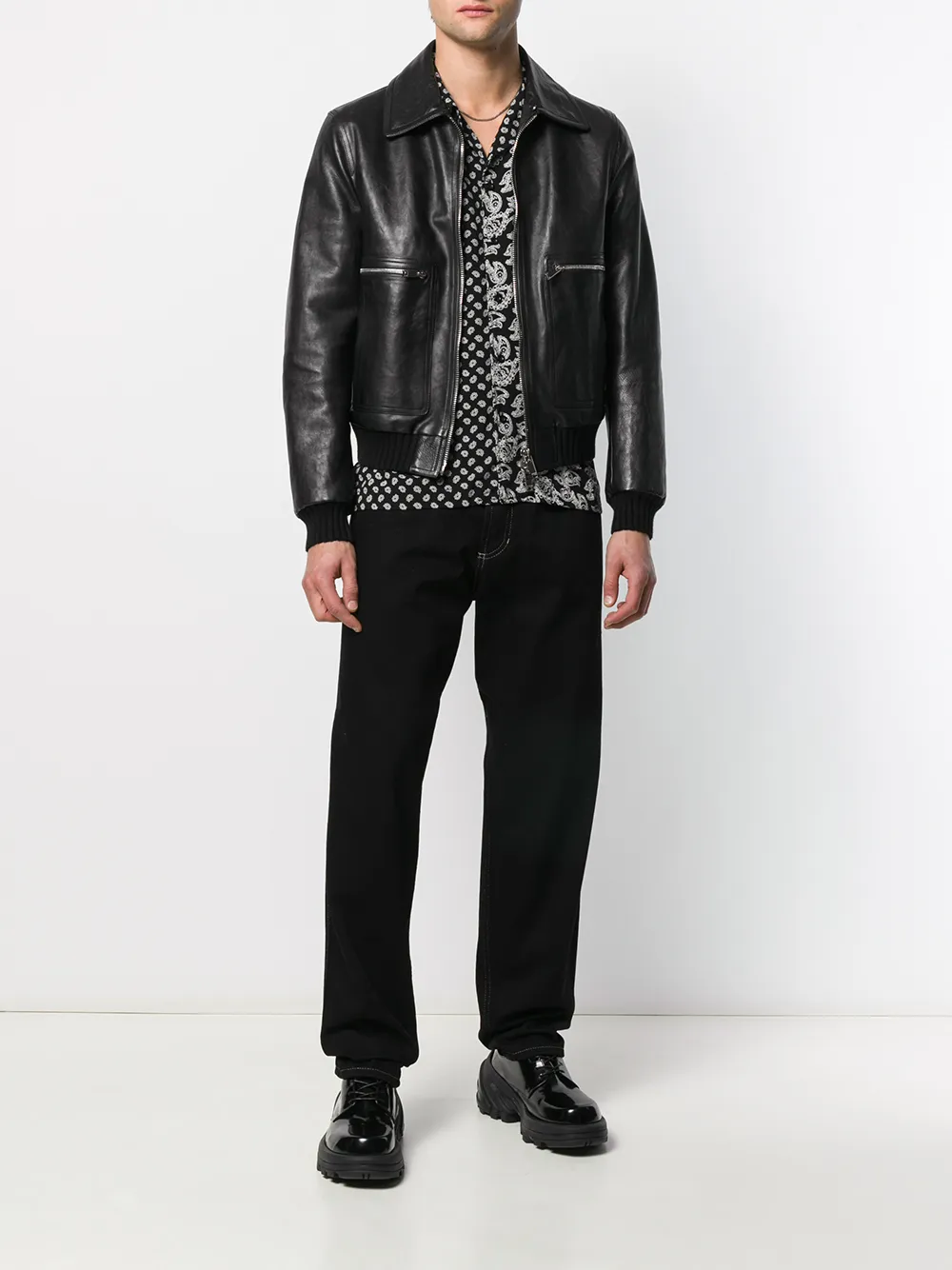 Versace Jeans Couture Jeans met verlaagd kruis - Zwart