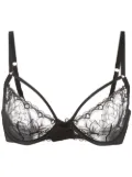 Fleur Du Mal Gardenia lace demi bra - Black