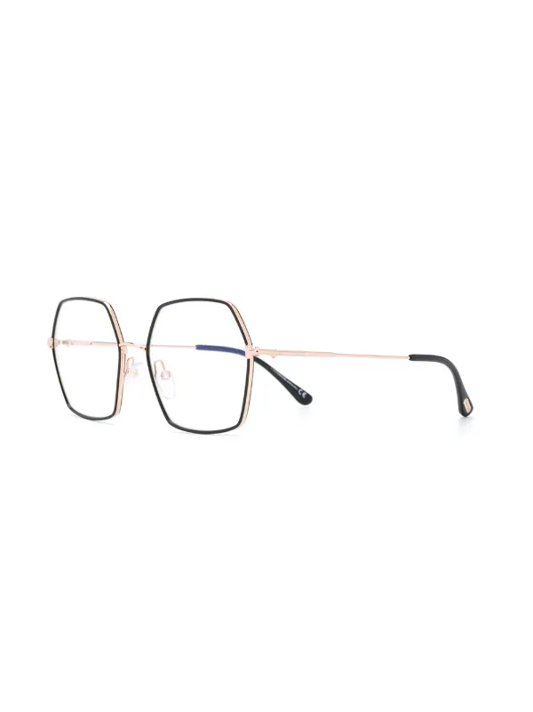 Tom Ford sunglasses. Hexagon shape Tom Ford Romy Smoke Hexagonal Sunglasses Ft1032-f 01a 56 in  main image 2