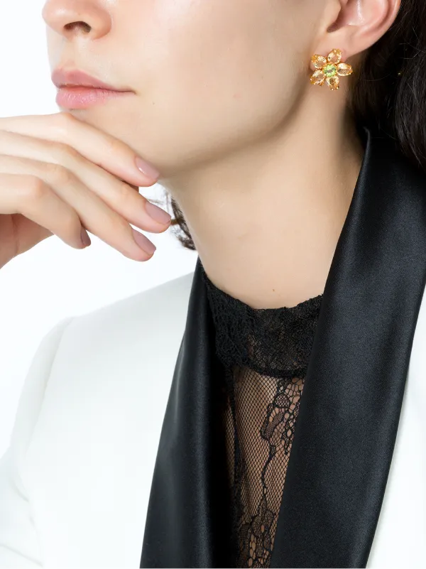 ドルガバ　18k Dolce & Gabbana 18kt Yellow Gold Spring Gemstone Earrings | Gold