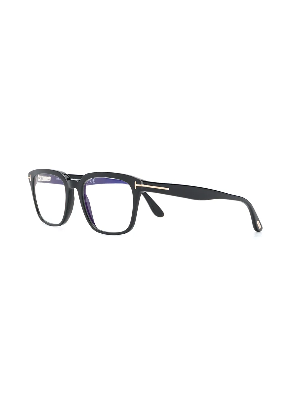 TOM FORD Eyewear Bril met rechthoekig montuur Zwart