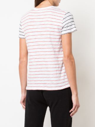 contrast colour striped T-shirt展示图