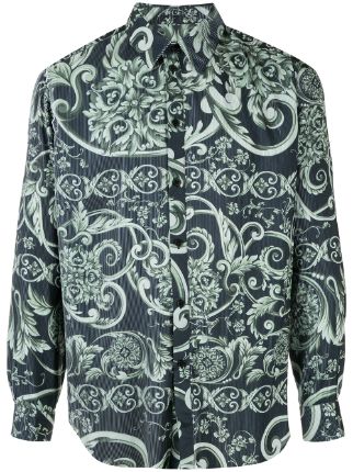 Martine Rose baroque-print Corduroy Shirt - Farfetch