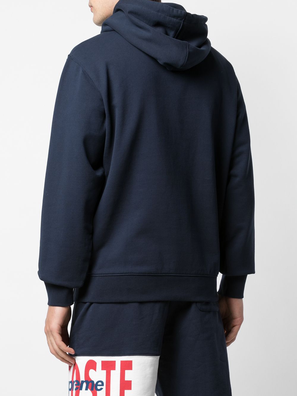 x Lacoste logo panel hoodie