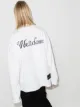 We11done logo print sweatshirt