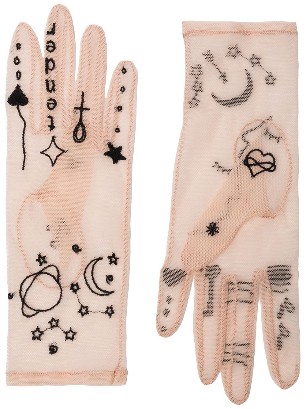 TENDER AND DANGEROUS EMBROIDERED GLOVES