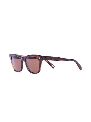 brown tortoise 007 square sunglasses展示图