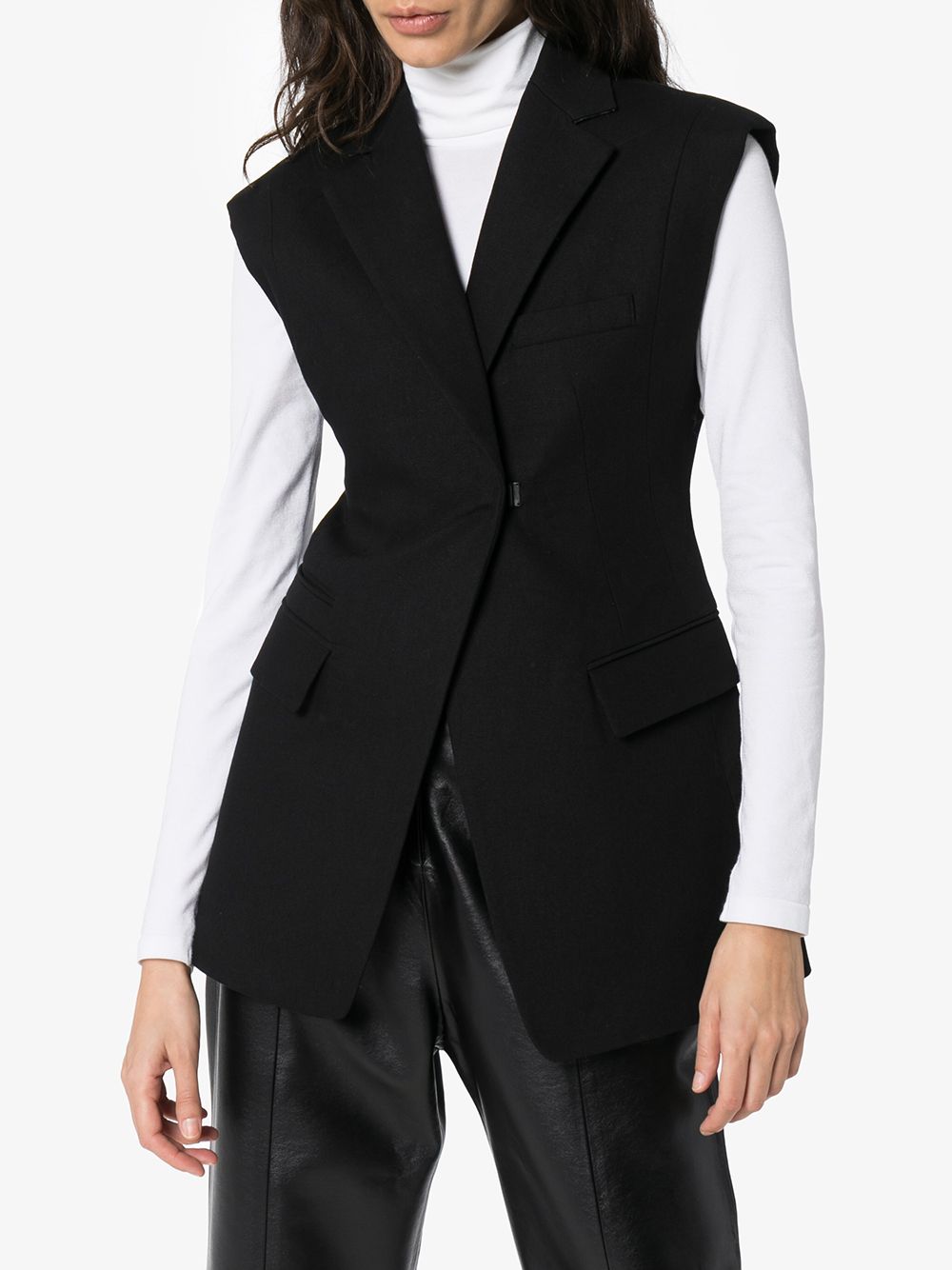 фото We11done sleeveless tailored blazer