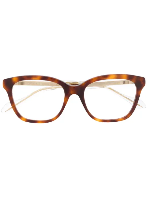Gucci Eyewear tortoiseshell square-frame glasses