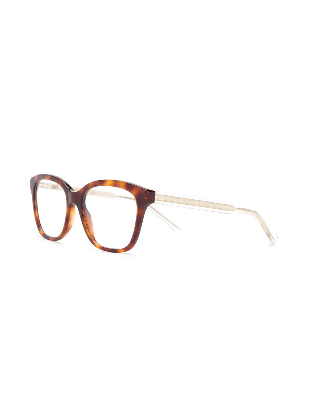 Gucci Eyewear Zonnebril met vierkant montuur Bruin