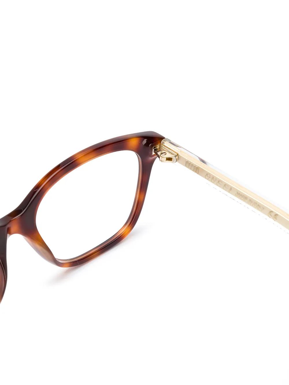 Gucci Eyewear Zonnebril met vierkant montuur Bruin