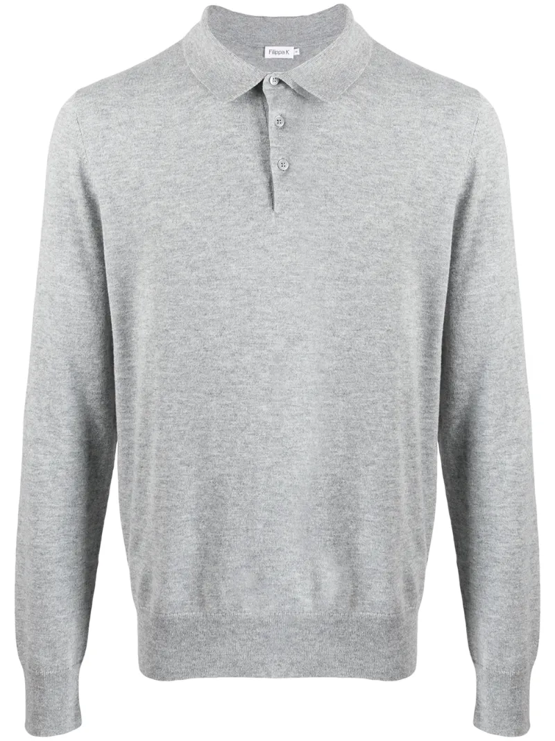 FILIPPA K LONG-SLEEVE POLO SHIRT