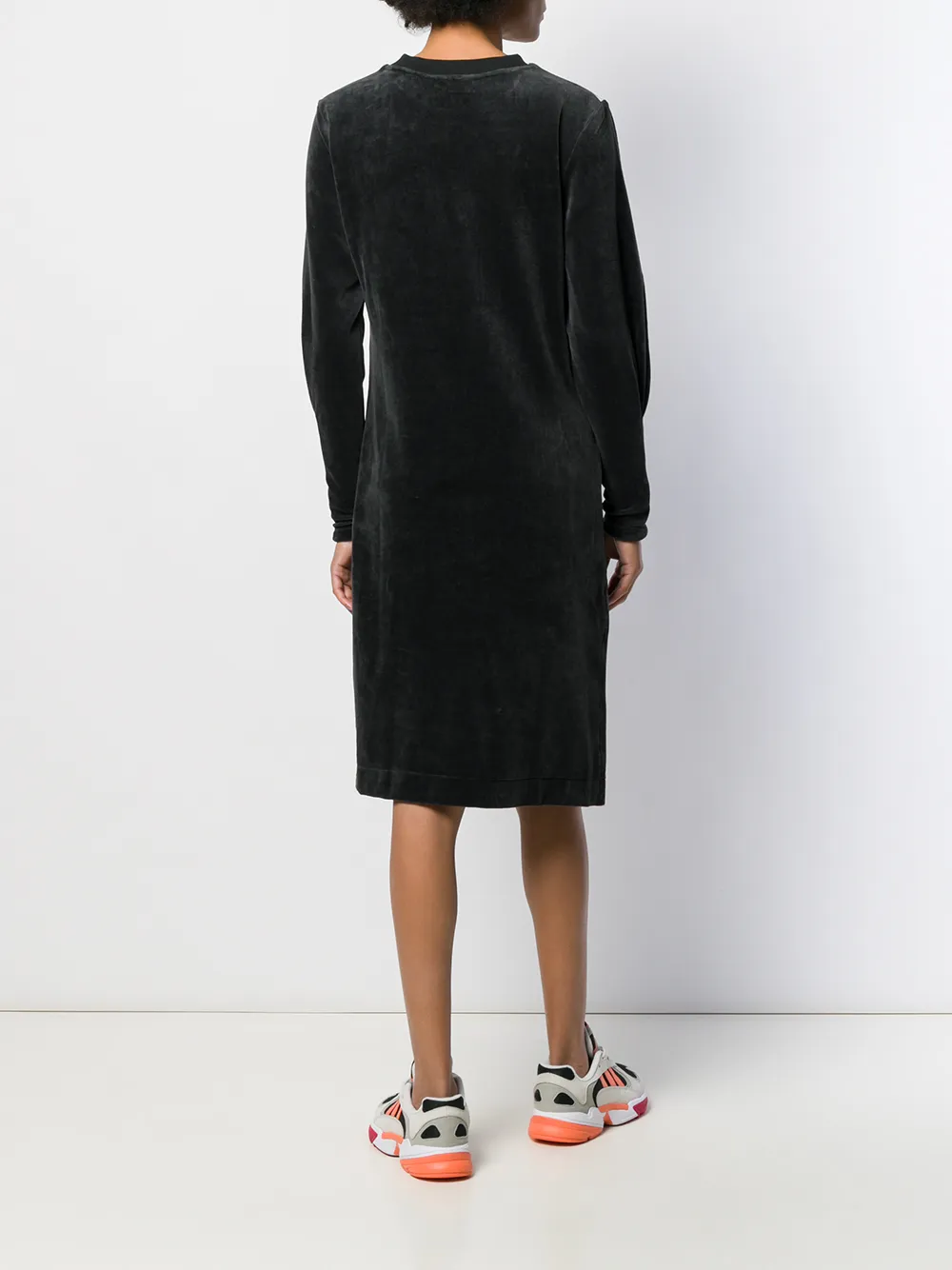 adidas Jurk met lange mouwen Zwart