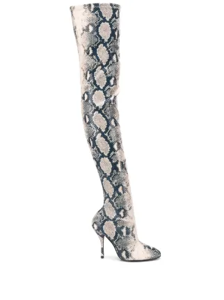 stuart weitzman python boots