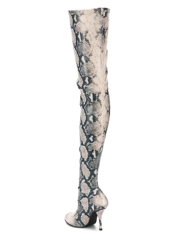 stuart weitzman python boots