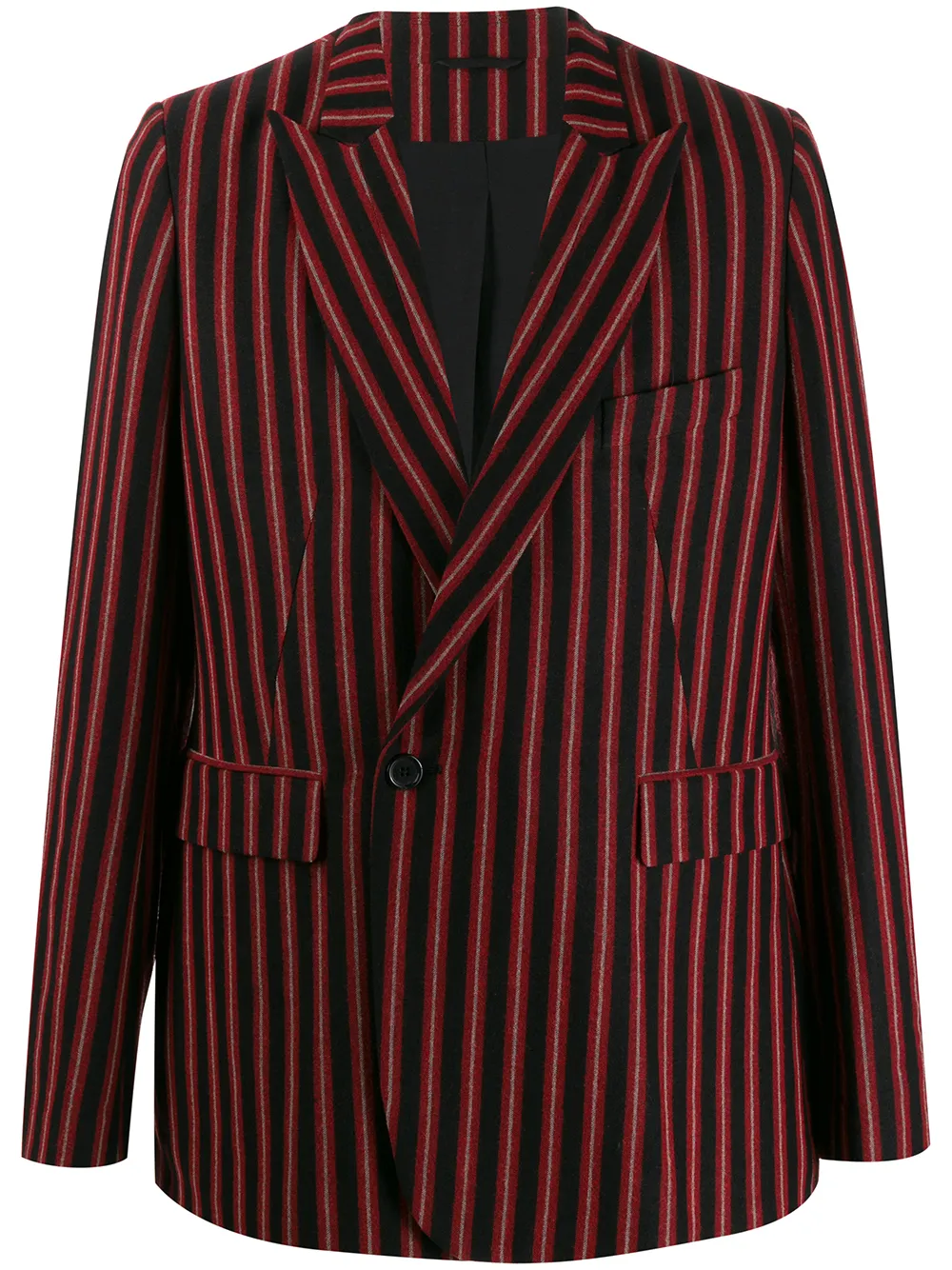 Click to view more detailed imagery on our partner's website Ann Demeulemeester Striped Double-breasted Blazer In Black