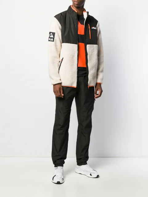 FILA SHEARLING LOGO JACKET