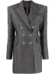 Image 1 of Balmain double-breasted metallic finish mini dress