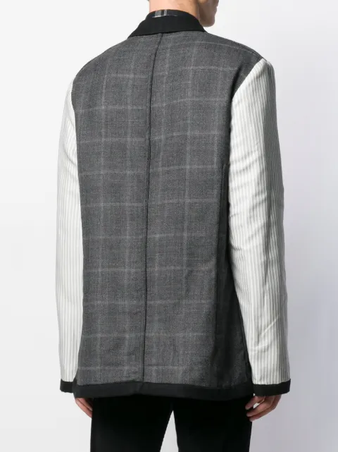 ANN DEMEULEMEESTER MIXED PATTERN PANELLED JACKET