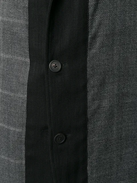 ANN DEMEULEMEESTER MIXED PATTERN PANELLED JACKET