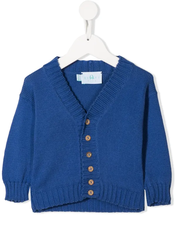 kids blue cardigan