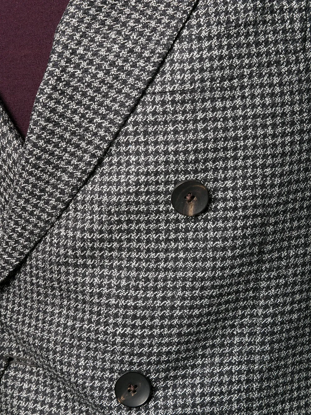 Dell'oglio Blazer met pied-de-poule print Zwart