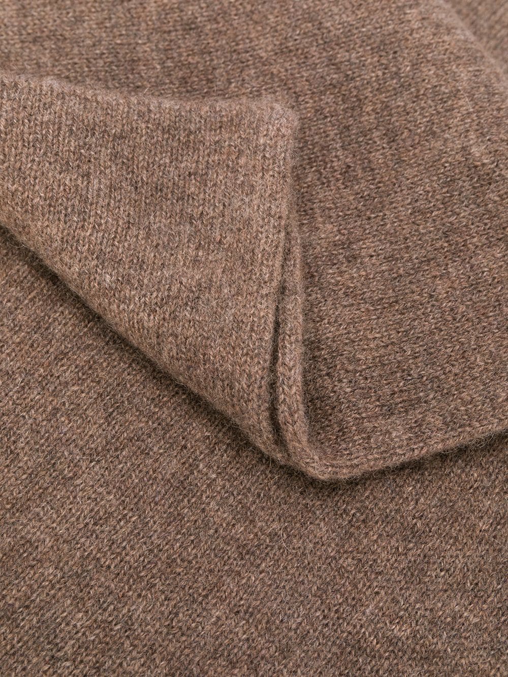 Shop Dell'oglio Cashmere Knitted Scarf In Brown