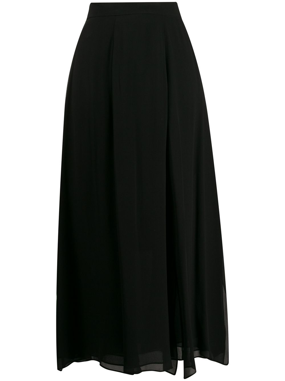 Max Mara High-rise Flared Skirt In Black