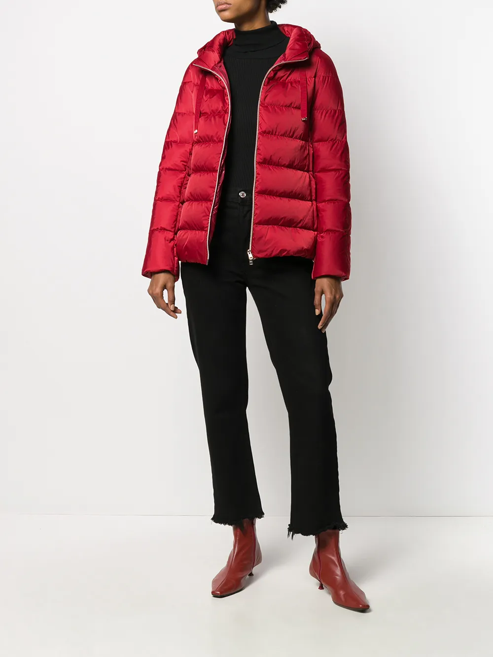 Herno zipped hooded puffer jacket | Puffer Jackets | Image 2