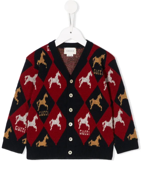 gucci horse cardigan