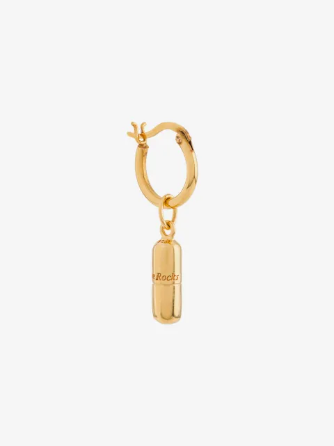 True Rocks Pill hoop earrings