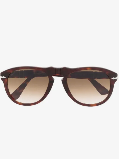 Persol 톨토이즈셸 라운드 프레임 선글라스