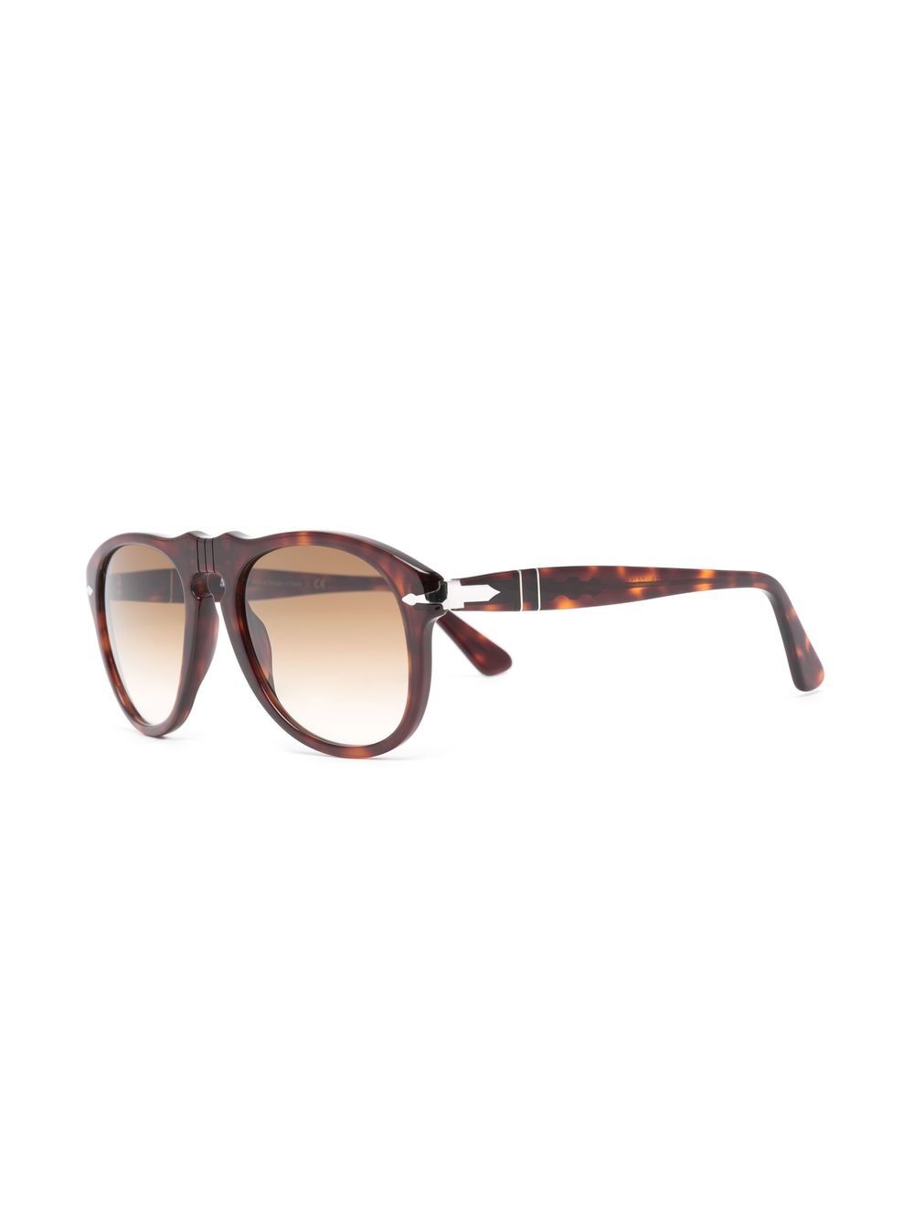 Persol Zonnebril met rond montuur - Bruin