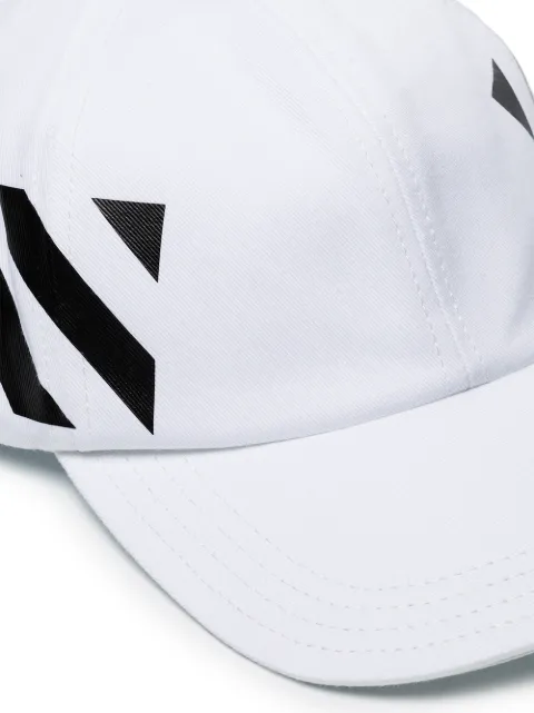 off white diagonal baseball cap