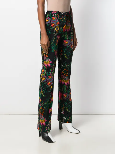 Paco Rabanne floral-print Flared Trousers - Farfetch