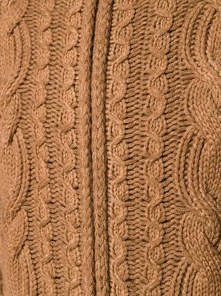 zipped cable knit jumper展示图