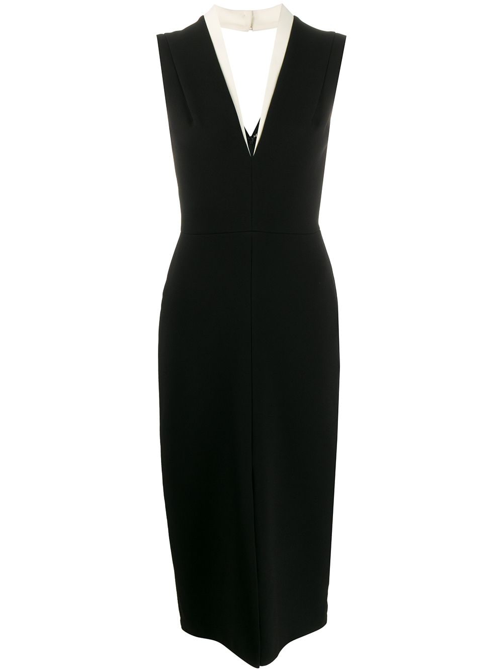 ＜Farfetch＞ Victoria Beckham タキシードスタイル ドレス - ブラック