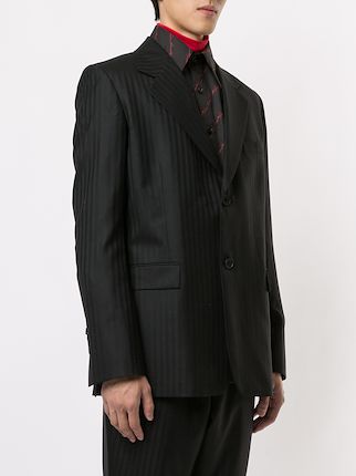 Wego Single Breast Suit Dry Onyx Muted Stripe展示图