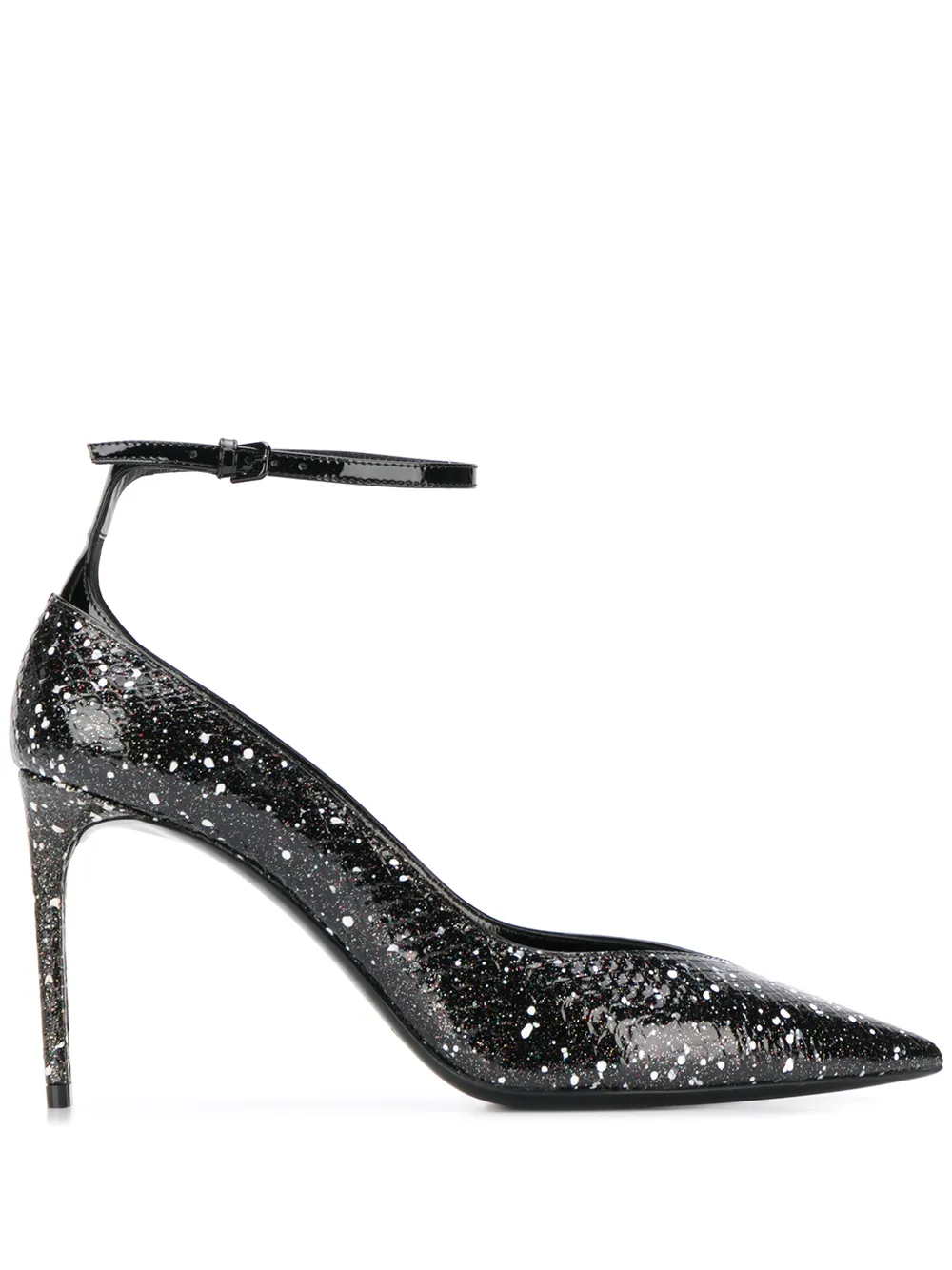 Saint Laurent ink splashes pumps Black