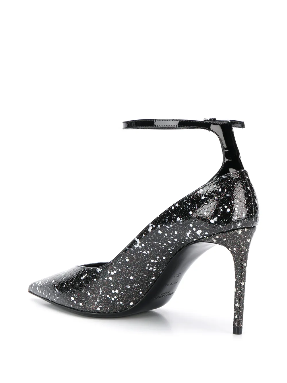 Saint Laurent ink splashes pumps Black
