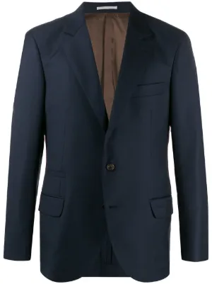Brunello Cucinelli カシミア シングルジャケット | ブルー | FARFETCH JP