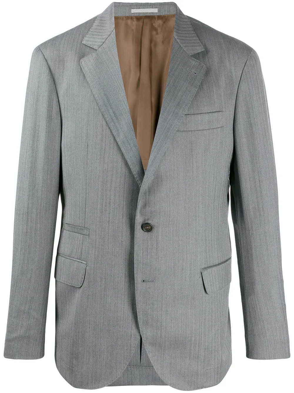 

Brunello Cucinelli herringbone blazer - Grey